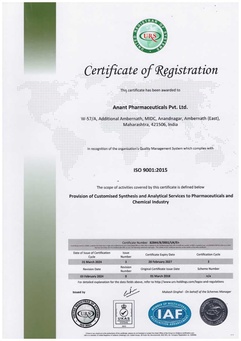 Certificate of Registration