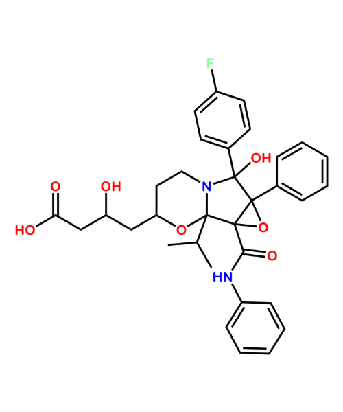 Atorvastatin epoxy pyrrolooxazin 6-hydroxy analog