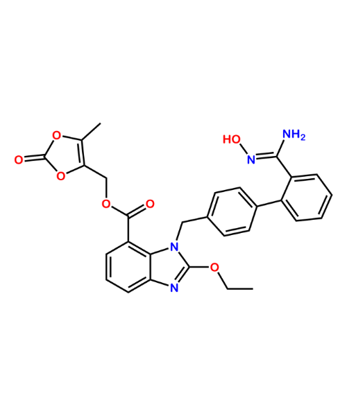 Azilsartan Impurity, Impurity of Azilsartan, Azilsartan Impurities, 1449029-77-9, Azilsartan Potassium Medoxomil Amidoxime dioxolene ester impurity