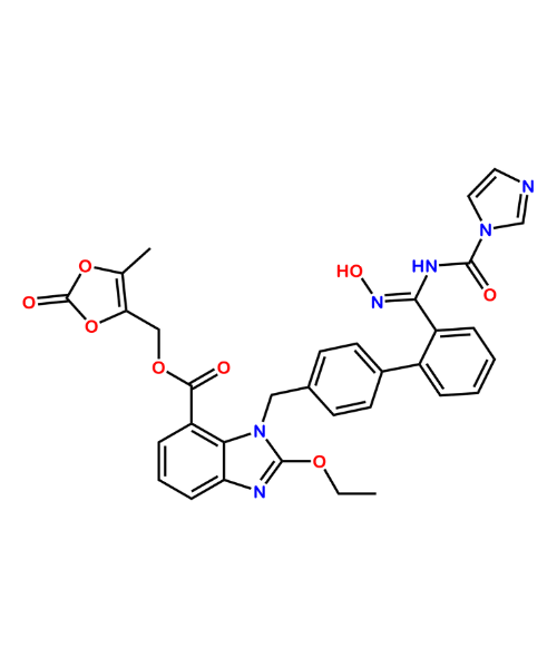 Azilsartan Impurity, Impurity of Azilsartan, Azilsartan Impurities, 1514933-19-7, Azilsartan Potassium Medoxomil Imidazole carbonyl Dioxolene ester