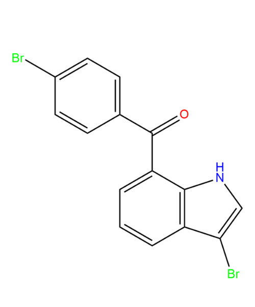 Bromfenac Impurity, Impurity of Bromfenac, Bromfenac Impurities, 1279501-08-4, 3-Bromo-7-(4-bromobenzoyl)indole