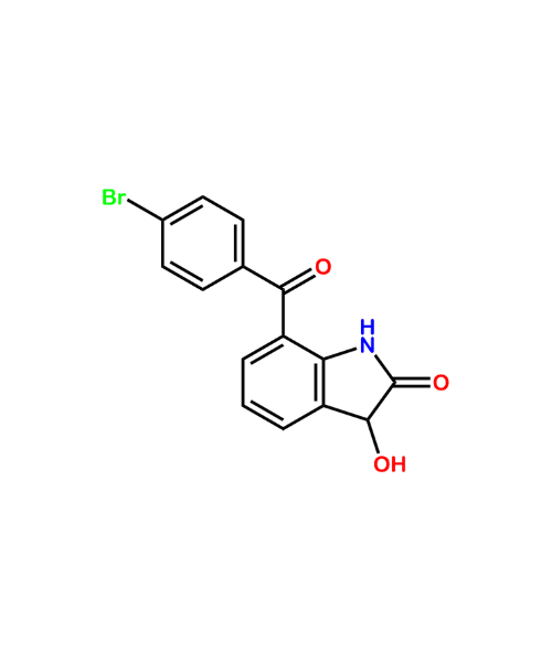 Bromfenac Impurity, Impurity of Bromfenac, Bromfenac Impurities, NA, 7-(4-bromobenzoyl)-3-hydroxyindolin-2-one