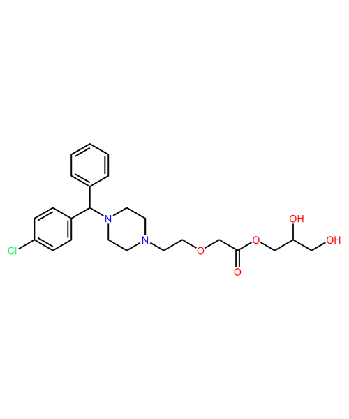 Cetirizine Impurity, Impurity of Cetirizine, Cetirizine Impurities, 1243652-36-9, Glyceryl Ester of Cetirizine (USP)