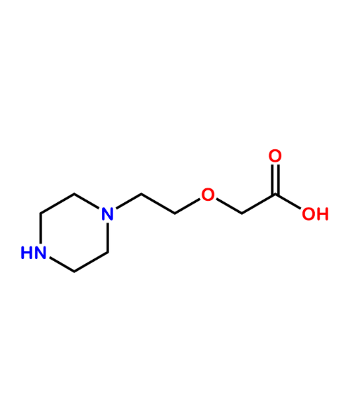 Cetrizine Impurity, Impurity of Cetrizine, Cetrizine Impurities, 197969-01-0, 2-[2-(1-piperazinyl)-ethoxy]acetic acid