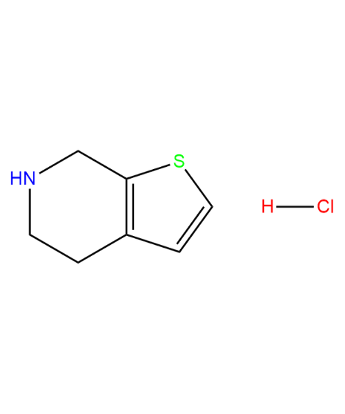 Clopidogrel Impurity, Impurity of Clopidogrel, Clopidogrel Impurities, 28783-38-2, 4,5,6,7-Tetrahydrothieno[2,3-c]pyridine Hydrochloride