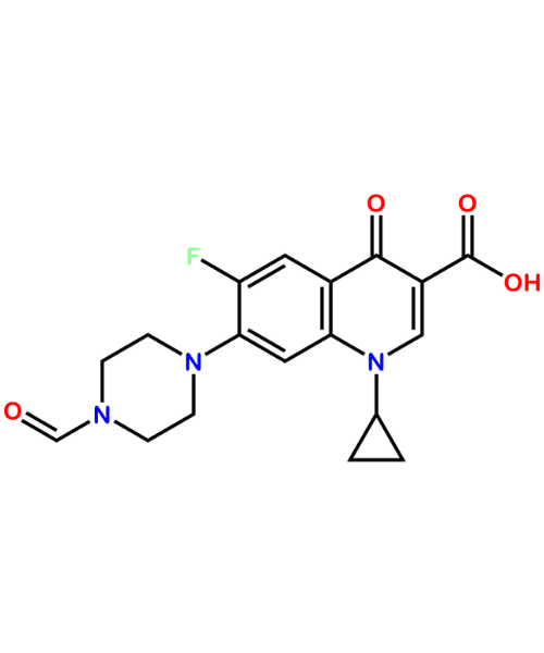 Ciprofloxacin Impurity, Impurity of Ciprofloxacin, Ciprofloxacin Impurities, 93594-39-9, Ciprofloxacin N-Formyl Impurity