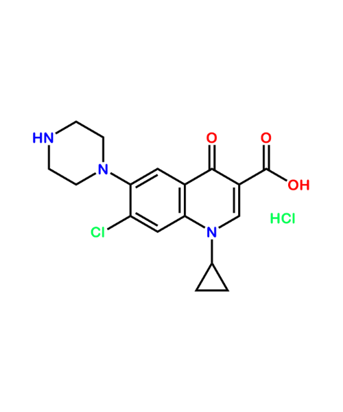 Ciprofloxacin Impurity, Impurity of Ciprofloxacin, Ciprofloxacin Impurities, 526204-10-4, Ciprofloxacin Impurity D Hydrochloride