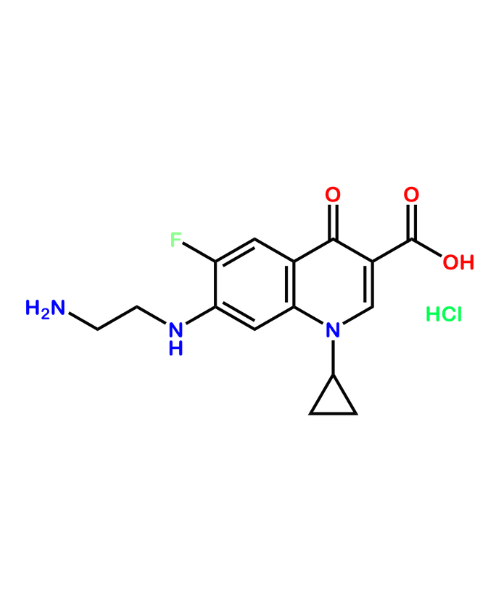 Ciprofloxacin Impurity, Impurity of Ciprofloxacin, Ciprofloxacin Impurities, 528851-31-2, Ciprofloxacin Ethylenediamine Analog