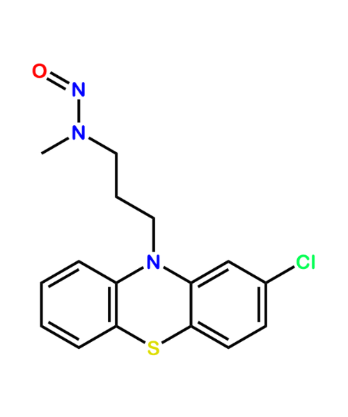 Chlorpromazine Impurity, Impurity of Chlorpromazine, Chlorpromazine Impurities, 55855-44-2, N-Nitroso Desmethyl Chlorpromazine