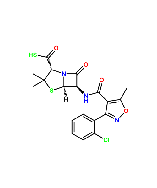Cloxacillin Impurity, Impurity of Cloxacillin, Cloxacillin Impurities, 5053-36-1, Tiocloxacillin (Cloxacillin Impurity F)