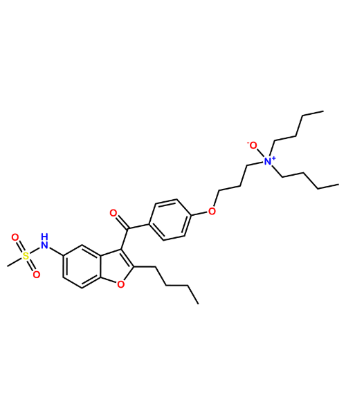 Dronedarone Impurity, Impurity of Dronedarone, Dronedarone Impurities, 1638586-56-7, Dronedarone N-Oxide