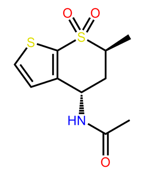 (4S,6S)-4-(Acetylamino)-5,6-Dihydro-6-methyl-4H-Thieno-[2,3-B]thiopyran-7,7-dioxide