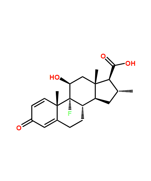 Desoximetasone  Impurity, Impurity of Desoximetasone , Desoximetasone  Impurities, 75262-69-0, Desoximetasone Acid