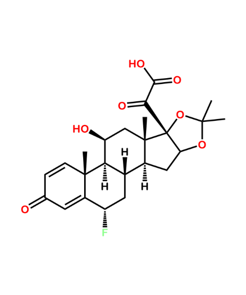 Flunisolide Impurity, Impurity of Flunisolide, Flunisolide Impurities, 1432475-16-5, Flunisolide 21-Aldehyde (RCC)