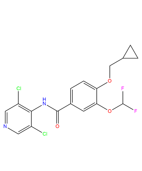 4-(cyclopropylmethoxy)-N-(3,5-dichloropyridin-4-yl)-3-(difluoromethoxy) benzamide