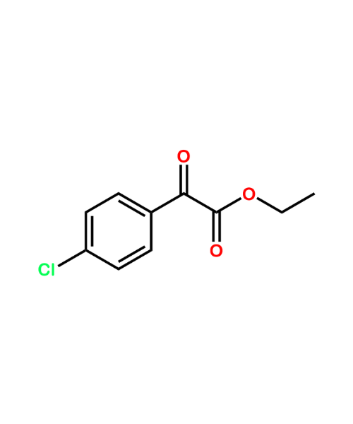 Glycopyrronium Bromide  Impurity, Impurity of Glycopyrronium Bromide , Glycopyrronium Bromide  Impurities, 34966-48-8, Ethyl 2-(4-chlorophenyl)-2-oxoacetate