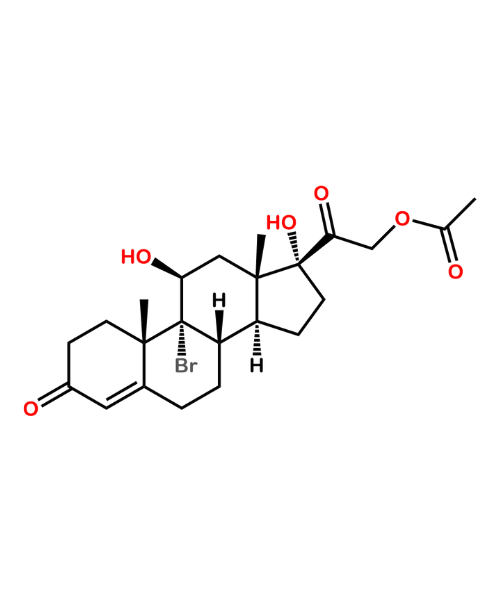 Hydrocortisone Acetate Impurity, Impurity of Hydrocortisone Acetate, Hydrocortisone Acetate Impurities, 50733-54-5, Bromohydrocortisone Acetate