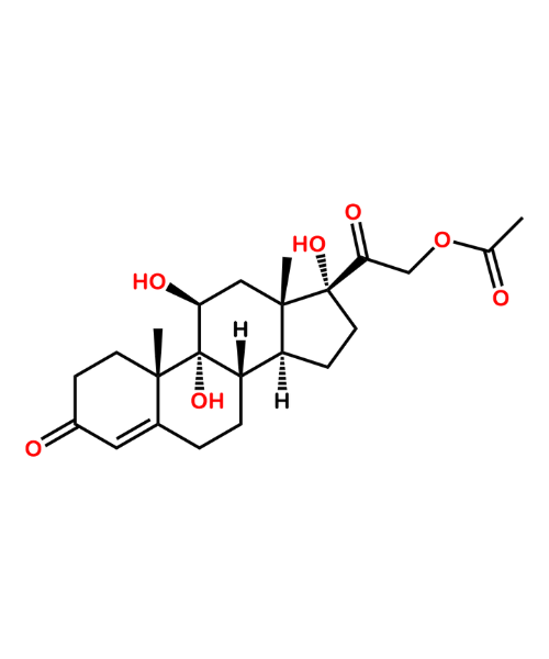 Hydrocortisone Acetate Impurity, Impurity of Hydrocortisone Acetate, Hydrocortisone Acetate Impurities, 50733-56-7, Dihydroxycorticosterone Acetate