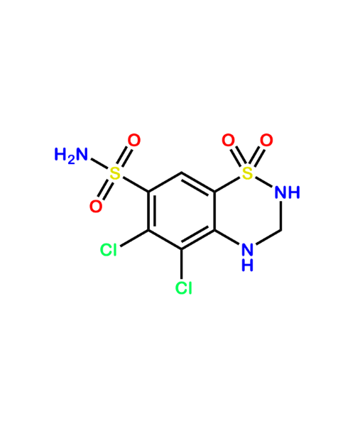 Hydrochlorothiazide Impurity, Impurity of Hydrochlorothiazide, Hydrochlorothiazide Impurities, 5233-42-1, Hydrochlorothiazide 5-Chloro Impurity