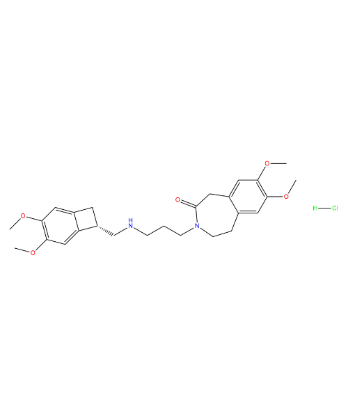  Ivabradine Hydrochloride Impurity, Impurity of  Ivabradine Hydrochloride,  Ivabradine Hydrochloride Impurities, 1246638-08-3, N-Demethyl Ivabradine Hydrochloride