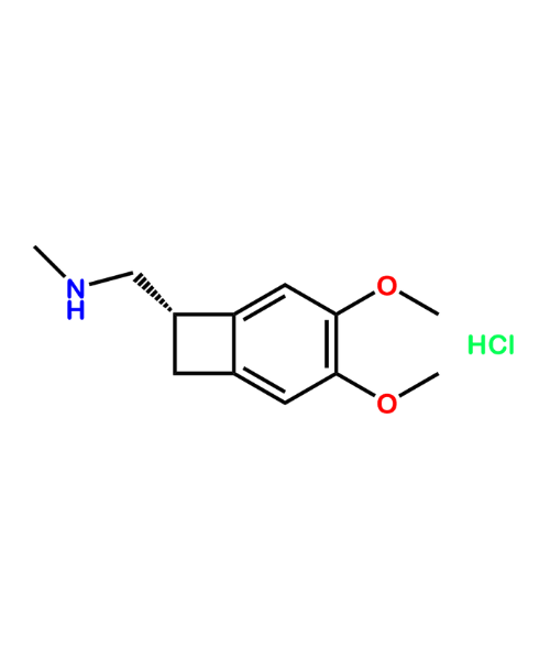 Ivabradine Impurity, Impurity of Ivabradine, Ivabradine Impurities, 866783-13-3, (1S)-4,5-Dimethoxy-1-[(methylamino)methyl]benzocyclobutane Hydrochloride