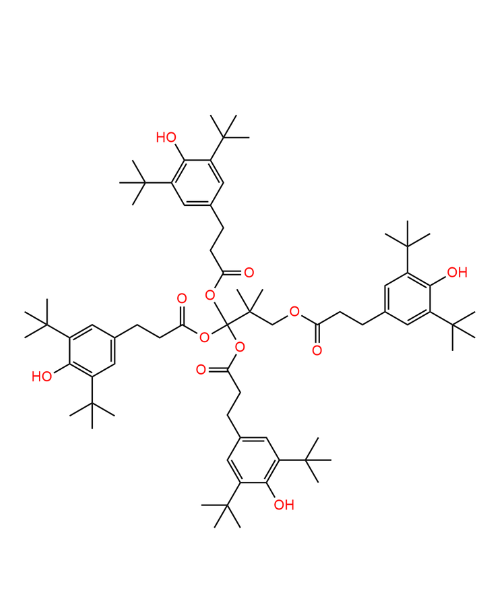 Irganox  Impurity, Impurity of Irganox , Irganox  Impurities, 6683-19-8, Pentaerythritol Tetrakis(3-?(3,?5-?di-?tert-?butyl-?4-?hydroxyphenyl)?propionate)