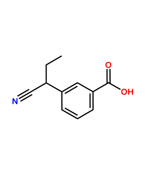 Ketoprofen Impurity, Impurity of Ketoprofen, Ketoprofen Impurities, 64379-72-2, 3-(1-Cyanopropyl) Benzoic Acid