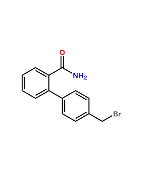 Losartan Impurity, Impurity of Losartan, Losartan Impurities, 147404-72-6, 4'-(Bromomethyl)-[1,1'-biphenyl]-2-carboxamide