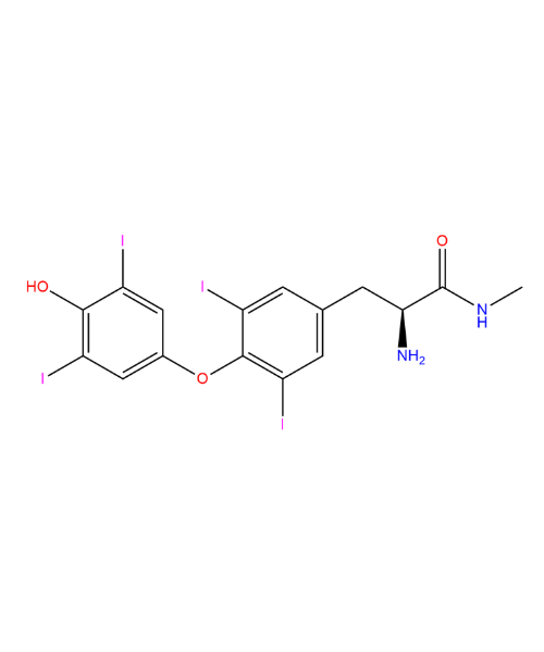 Levothyroxine  Impurity, Impurity of Levothyroxine , Levothyroxine  Impurities, 2088032-52-2, Levothyroxine N-Methylamide