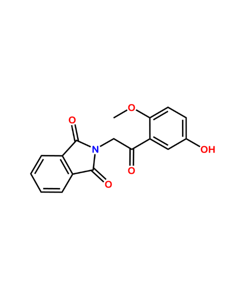 Midodrine Impurity, Impurity of Midodrine, Midodrine Impurities, NA, 2-[2-(5-hydroxy-2-methoxyphenyl)-2-oxoethyl]-1H-isoindole-1,3(2H)-dione