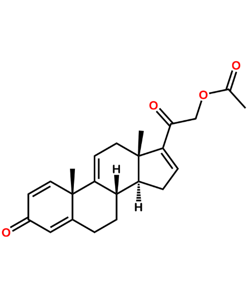 Mometasone Impurity, Impurity of Mometasone, Mometasone Impurities, 37413-91-5, 21-(Acetyloxy)-pregna-1,4,9(11),16-tetraene-3,20-dione
