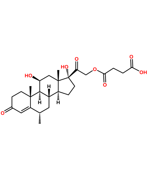 Methyl Prednisolone Impurity, Impurity of Methyl Prednisolone, Methyl Prednisolone Impurities, 119657-85-1, Methyl Prednisolone Impurity D