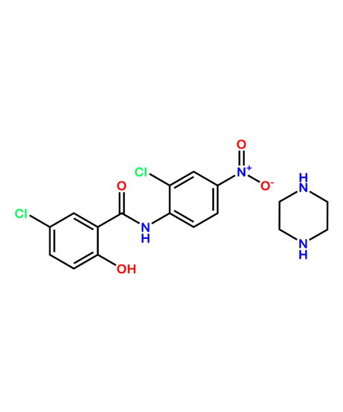 Niclosamide Impurity, Impurity of Niclosamide, Niclosamide Impurities, 34892-17-6, Niclosamide Piperazine Salt