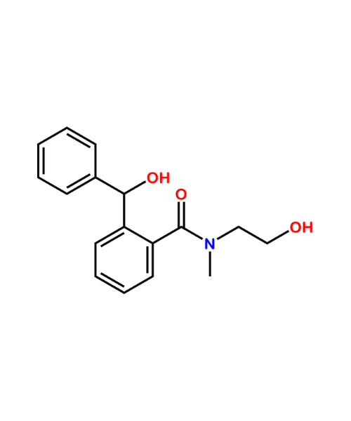 Nefopam Impurity, Impurity of Nefopam, Nefopam Impurities, 82561-25-9, N-(2-Hydroxyethyl)-2-(hydroxyphenylmethyl)-N-methylbenzamide