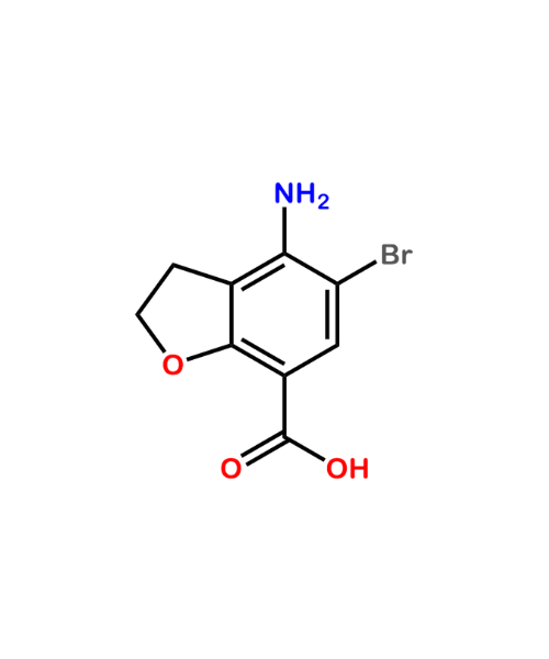 Prucalopride Impurity, Impurity of Prucalopride, Prucalopride Impurities, NA, 4-amino-5-bromo-2,3-dihydrobenzofuran-7-carboxylic acid
