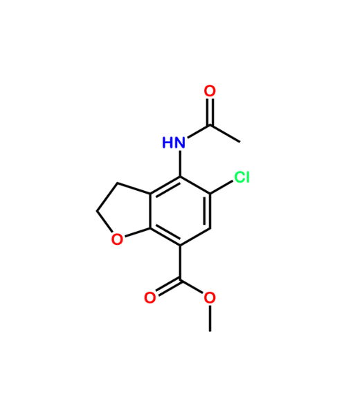 Prucalopride Impurity, Impurity of Prucalopride, Prucalopride Impurities, 143878-29-9, Methyl 4-acetamido-5-chloro-2 ,3-dihydrobenzofuran-7-carboxylate