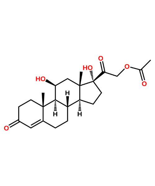 Hydrocortisone Acetate Impurity, Impurity of Hydrocortisone Acetate, Hydrocortisone Acetate Impurities, 50-03-3, Hydrocortisone Acetate