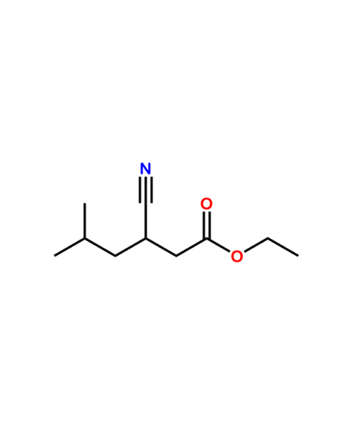 Pregabalin Impurity, Impurity of Pregabalin, Pregabalin Impurities, 181289-17-8, 3-Cyano-5-methylhexanoic acid ethyl ester