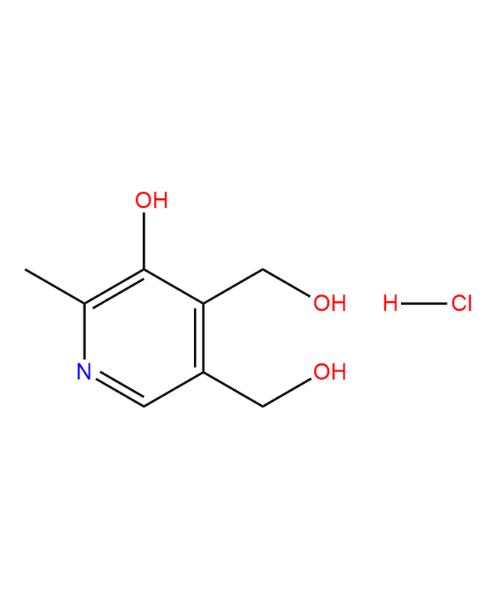 Pyridoxine Hydrochloride  Impurity, Impurity of Pyridoxine Hydrochloride , Pyridoxine Hydrochloride  Impurities, 58-56-0; 65-23-6(Freebase), Pyridoxine Hydrochloride API