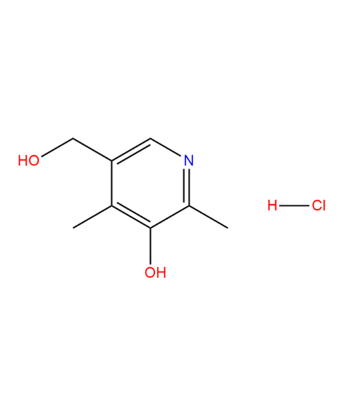 Pyridoxine Hydrochloride Impurity, Impurity of Pyridoxine Hydrochloride, Pyridoxine Hydrochloride Impurities, 148-51-6; 61-67-6(Free Base), Pyridoxine Hydrochloride Impurity B (Hydrochloride Salt)