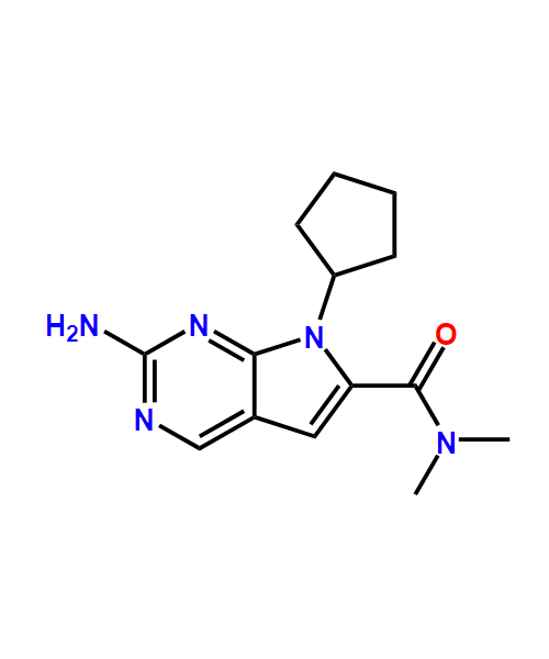 2-amino-7-cyclopentyl-N,N-dimethyl-7H-pyrrolo[2,3-d]pyrimidine-6-carboxamide