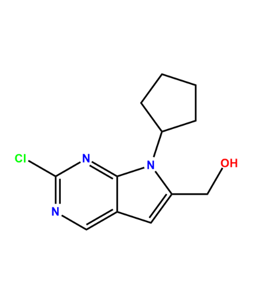Ribociclib Impurity, Impurity of Ribociclib, Ribociclib Impurities, 1374639-77-6, (2-Chloro-7-cyclopentyl-7H-pyrrolo[2,3-d]pyrimidin-6-yl)methanol