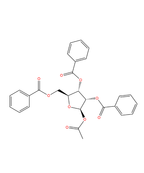 Regadenoson Impurity, Impurity of Regadenoson, Regadenoson Impurities, 3080-30-6, beta-L-Ribofuranose 1-Acetate 2,3,5-Tribenzoate