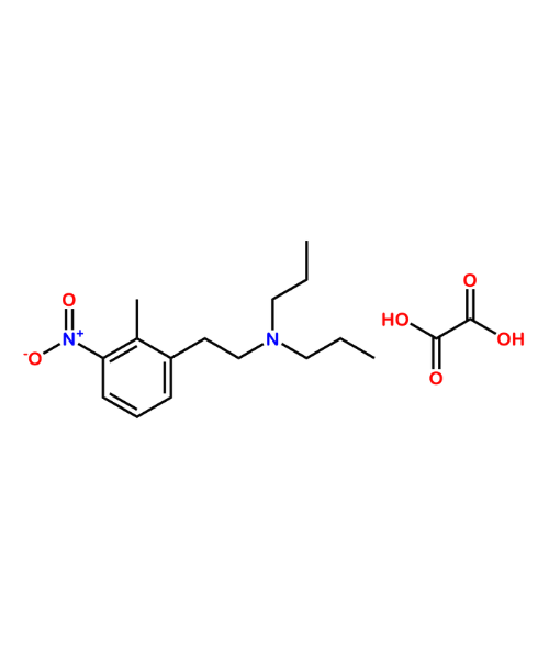 Ropinirole Impurity, Impurity of Ropinirole, Ropinirole Impurities, 915376-75-9, 2-Methyl-3-Nitrophenylethyl-N,N-Di-Npropyl amine oxalate