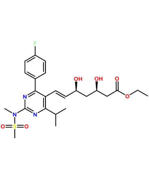 Rosuvastatin Impurity, Impurity of Rosuvastatin, Rosuvastatin Impurities, 851443-04-4, Rosuvastatin Ethyl Ester