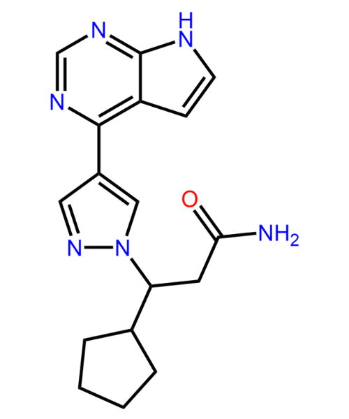 Ruxolitinib Impurity, Impurity of Ruxolitinib, Ruxolitinib Impurities, 2102675-42-1, Ruxolitinib Amide