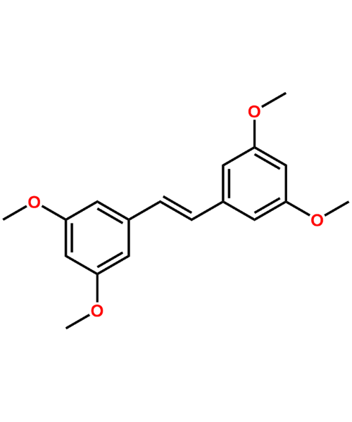 Pterostilbene Impurity, Impurity of Pterostilbene, Pterostilbene Impurities, 80715-09-9, (E)-3,5,3',5'-tetramethoxy stilbene
