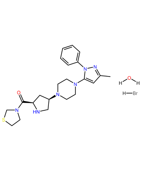 Teneligliptin Impurity, Impurity of Teneligliptin, Teneligliptin Impurities, NA, Teneligliptin Hydrobromide Hydrate R- Isomer