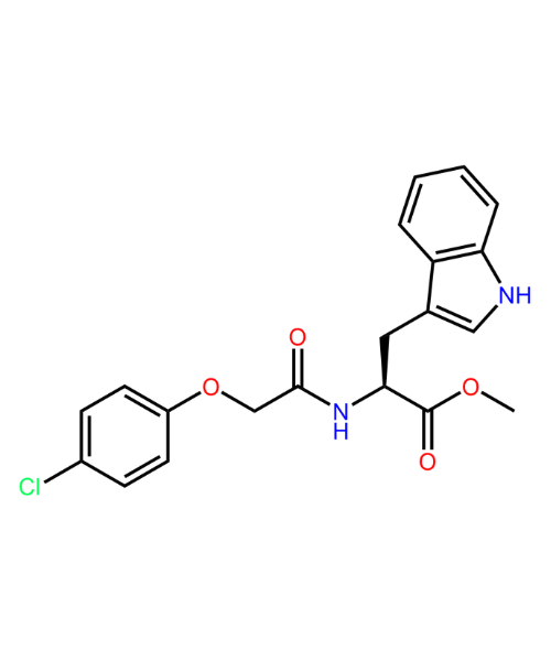 Tryptophan Impurity, Impurity of Tryptophan, Tryptophan Impurities, 2503029-55-6, L-Tryptophan, N-[2-(4-chlorophenoxy)acetyl]-methyl ester