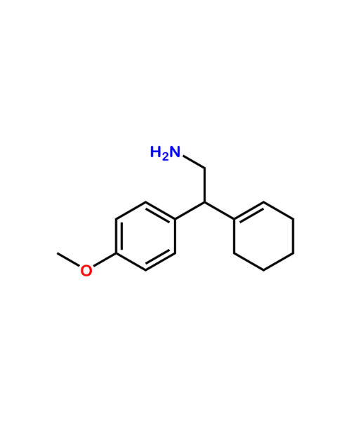 Venlafaxine Impurity, Impurity of Venlafaxine, Venlafaxine Impurities, 2223072-89-5, 1-[2-amino-1-(4-methoxyphenyl) ethyl]- cyclohex-1-ene